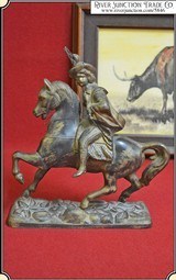 (Make Offer) Buffalo Bill Statue, Souvenir of his Wild West Show. - 1 of 11