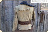 Museum Quality original Tanned Goat Kid leather, Frontier Scout Shirt. - 5 of 13