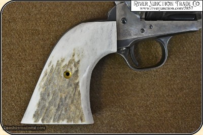 Elk Horn 1873 S.A. Grip w/bark Elk Horn 1873 S.A. Grip w/bark RJT #5857 - Image 9 of 13