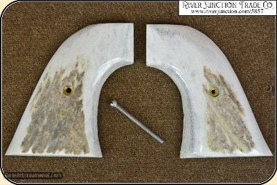 Elk Horn 1873 S.A. Grip w/bark Elk Horn 1873 S.A. Grip w/bark RJT #5857 - Image 3 of 13