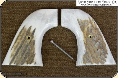 Elk Horn 1873 S.A. Grip w/bark Elk Horn 1873 S.A. Grip w/bark RJT #5857 - Image 4 of 13