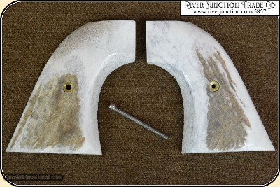 Elk Horn 1873 S.A. Grip w/bark Elk Horn 1873 S.A. Grip w/bark RJT #5857 - Image 5 of 13