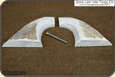 Elk Horn 1873 S.A. Grip w/bark Elk Horn 1873 S.A. Grip w/bark RJT #5857 - Image 6 of 13