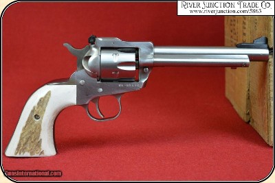 New Vaquero, Ruger Grips ~ Hand made Elk Horn w/bark two piece Grips RJT#5863 - Image 9 of 15