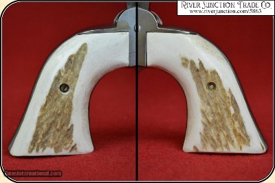 New Vaquero, Ruger Grips ~ Hand made Elk Horn w/bark two piece Grips RJT#5863 - Image 11 of 15
