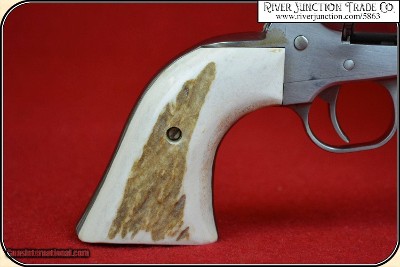 New Vaquero, Ruger Grips ~ Hand made Elk Horn w/bark two piece Grips RJT#5863 - Image 12 of 15