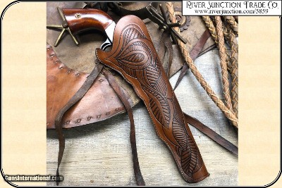 Nail Carved Holster for 7-1/2 & 8 inch barreled revolvers. - Image 2 of 5
