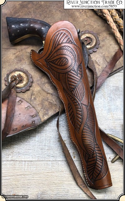 Nail Carved Holster for 7-1/2 & 8 inch barreled revolvers.