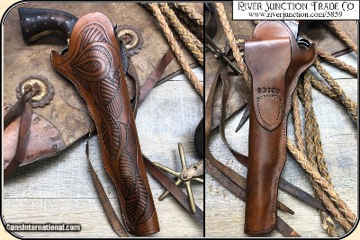 Nail Carved Holster for 7-1/2 & 8 inch barreled revolvers. - Image 3 of 5