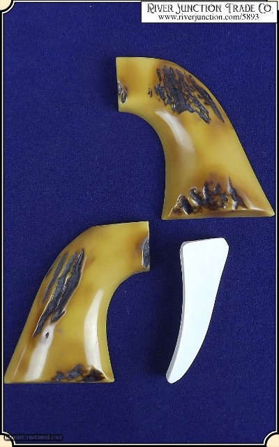 Grips ~ Colt SAA - Antiqued Stag for Uberti #5893