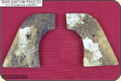 New Vaquero, Ruger Grips ~ Hand crafted jigged bone antiqued Elk Horn two piece Grips RJT#5899 - Image 4 of 6