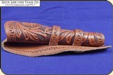 (Make Offer) Custom Cowboy Cody Wyo Hand tooled Holster Left Hand - 6 of 10