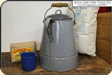 Coffee Pot - Grey Enamel One Gallon - 4 of 11