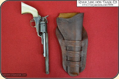 Triple loop holster for 7 1/2 & 8 inch barreled Frontier era revolvers RJT#5898 - Image 3 of 20