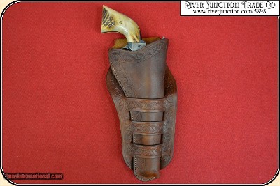 Triple loop holster for 7 1/2 & 8 inch barreled Frontier era revolvers RJT#5898 - Image 12 of 20