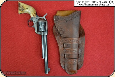 Triple loop holster for 7 1/2 & 8 inch barreled Frontier era revolvers RJT#5898 - Image 13 of 20