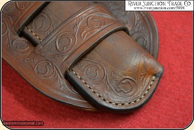 Triple loop holster for 7 1/2 & 8 inch barreled Frontier era revolvers RJT#5898 - Image 16 of 20