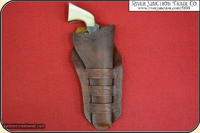 Triple loop holster for 7 1/2 & 8 inch barreled Frontier era revolvers RJT#5898 - Image 2 of 20