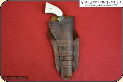 Triple loop holster for 7 1/2 & 8 inch barreled Frontier era revolvers RJT#5898 - Image 8 of 20