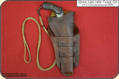 Triple loop holster for 7 1/2 & 8 inch barreled Frontier era revolvers RJT#5898 - Image 10 of 20