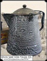 Coffee Pot - Grey Enamel One Gallon - 1 of 5