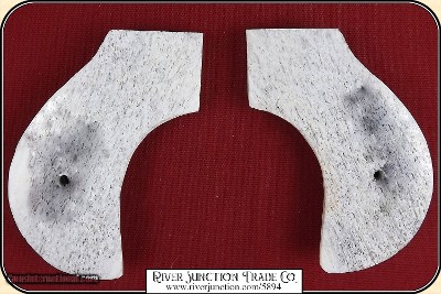 Elk Horn with bark-Pietta Lightning style grip for 60 Army, 61 Navy, and 51 Navy. - Image 4 of 5