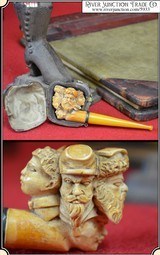 (Make Offer) 5 Faces Meerschaum Pipe - 1 of 17