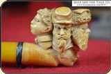 (Make Offer) 5 Faces Meerschaum Pipe - 12 of 17
