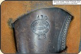 Classic Herman H. Heiser holster for a 4 3/4 or 5 1/2 inch Colt SAA - 10 of 11