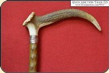 (Make Offer) Stag Handled Walking Cane - 10 of 13