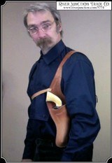 Improved 7.5 Texas Shoulder Holster Copied from original in the River Junction Collection - 5 of 8
