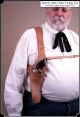 Improved 7.5 Texas Shoulder Holster Copied from original in the River Junction Collection - 7 of 8