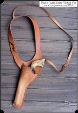 Improved 7.5 Texas Shoulder Holster Copied from original in the River Junction Collection - 2 of 8