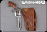 Non- firing Bright Nickel plated 1873 Colt. with genuine wood grips - 3 of 6