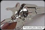 Non- firing Bright Nickel plated 1873 Colt. with genuine wood grips - 6 of 6