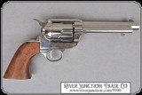 Non- firing Bright Nickel plated 1873 Colt. with genuine wood grips - 4 of 6