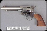 Non- firing Bright Nickel plated 1873 Colt. with genuine wood grips - 5 of 6