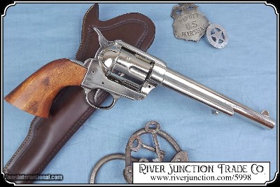 Non-firing Replica Pistol - 7 1/2 in. Nickel Finish SA - Image 2 of 7
