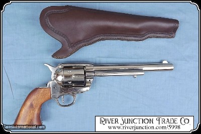 Non-firing Replica Pistol - 7 1/2 in. Nickel Finish SA - Image 3 of 7
