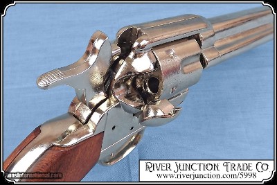 Non-firing Replica Pistol - 7 1/2 in. Nickel Finish SA - Image 6 of 7