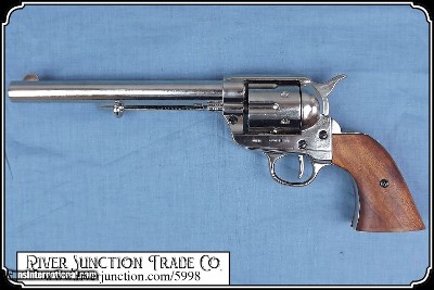 Non-firing Replica Pistol - 7 1/2 in. Nickel Finish SA - Image 5 of 7