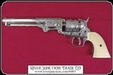 Non- firing pistol - 1851 Navy revolver Engraved Silver Finish - 6 of 7