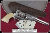 Non- firing pistol - 1851 Navy revolver Engraved Silver Finish - 2 of 7