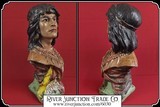 Original antique "Hiawatha" bust - 4 of 9