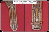 Wonderfully floral carved Single Action Fast Draw rig - 4 of 7