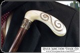 Antique Celtic Ivory handle cane with ancient symbols - 2 of 10