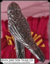 ( Make Offer) Engraved Silver Plated Walking Stick Cane - 5 of 8