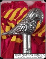 ( Make Offer) Engraved Silver Plated Walking Stick Cane - 3 of 8