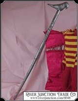 ( Make Offer) Engraved Silver Plated Walking Stick Cane - 2 of 8
