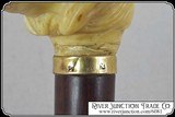 France - 19th century ivory pommel Cane lion head - 6 of 10